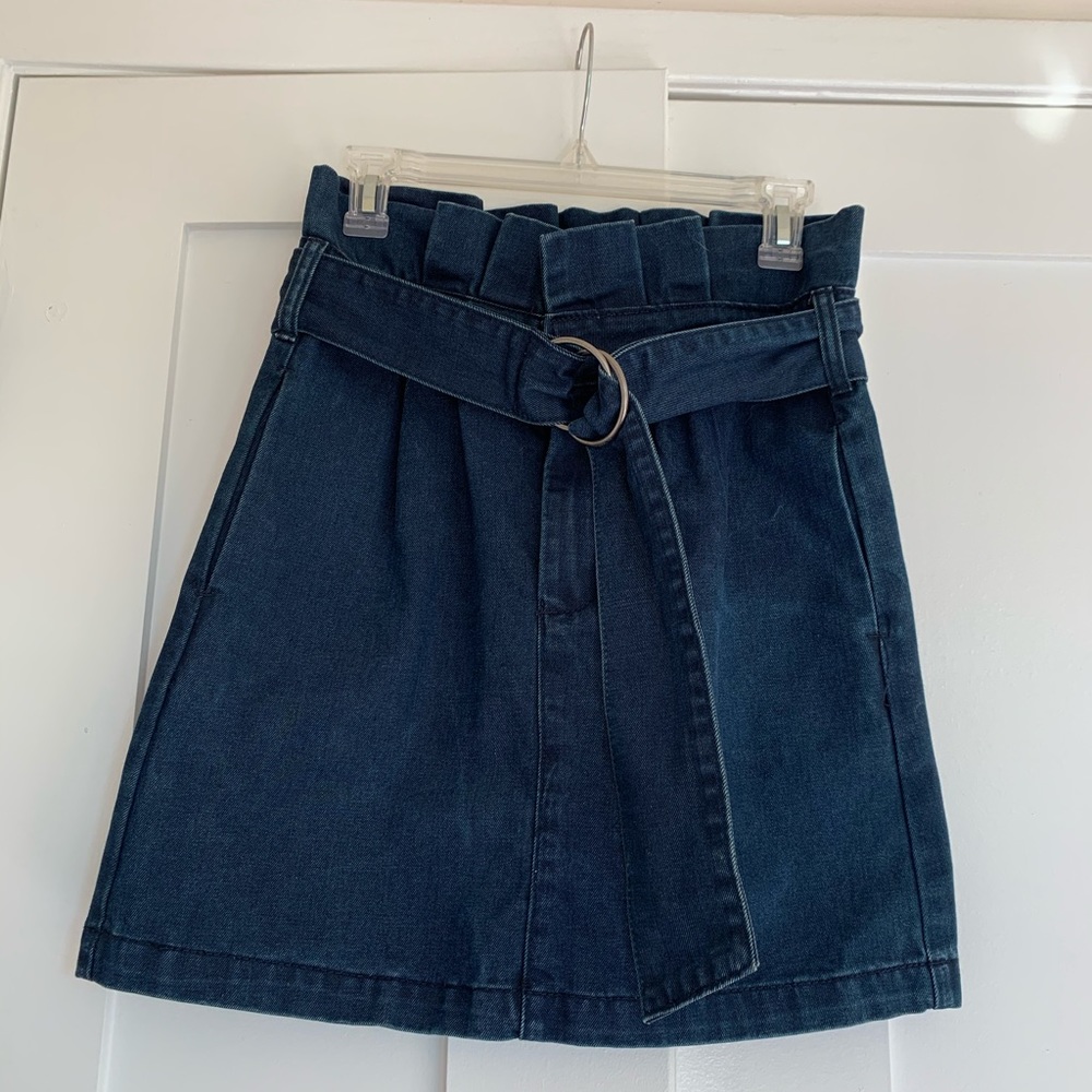 Anthropologie denim skirt